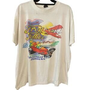 Vintage 90s Frog Follies 1996 Street Rods Evansville IN Single Stitch Shirt XL